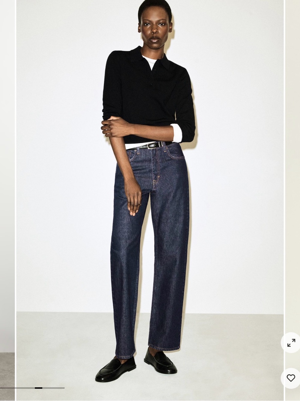 COS Dark Indigo Straight Leg Jeans